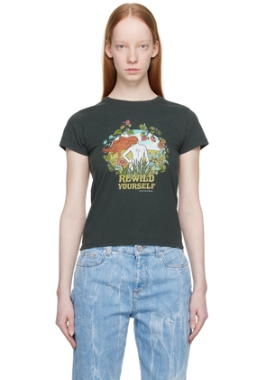 Stella McCartney Black 'Rewild Yourself' T-Shirt