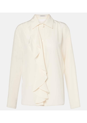 Victoria Beckham Ruffled silk blouse