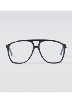 Saint Laurent SL 596 Dune browline glasses