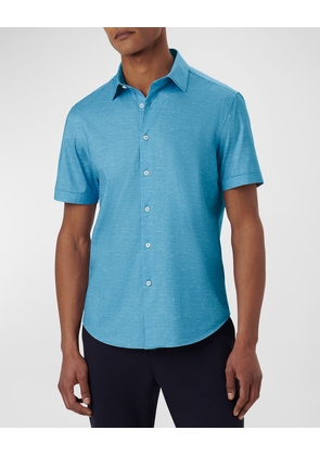 Men's OoohCotton Tech Heathered Sport Shirt