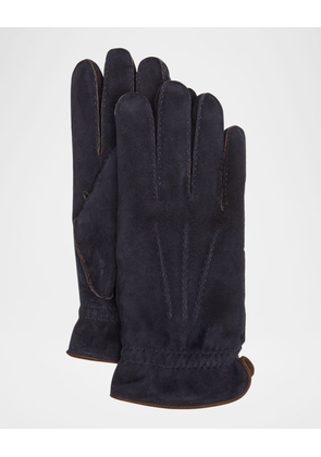 Men's Shearling-Lined Leather Gloves