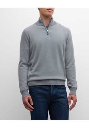 Men's Cashmere Quarter-Zip Sweater