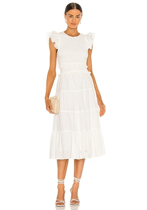 Cleobella Emmy Midi Dress in White. Size M, XL.