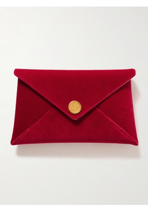 Altuzarra - Medallion Velvet Clutch - Red - One size