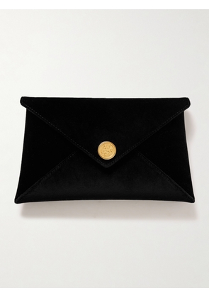 Altuzarra - Medallion Velvet Clutch - Black - One size