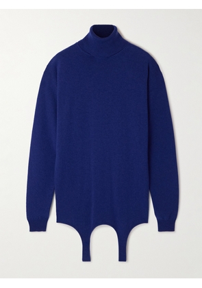 SAINT LAURENT - Cashmere Turtleneck Sweater - Blue - XS,S,M,L