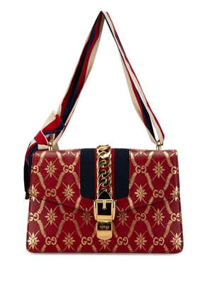 Gucci Pre-Owned 2000-2015 Small Printed Calfskin Sylvie satchel - Red