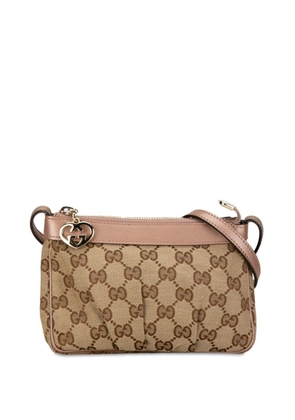 Gucci Pre-Owned 2000-2015 GG Canvas Heart Charm crossbody bag - Brown