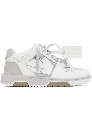 Off-White Gray & White Out Of Office Sneakers