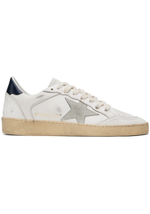 Golden Goose White & Black Ball Star Sneakers