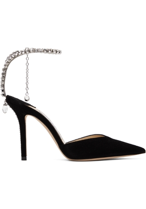 Jimmy Choo Black Saeda 100 Heels