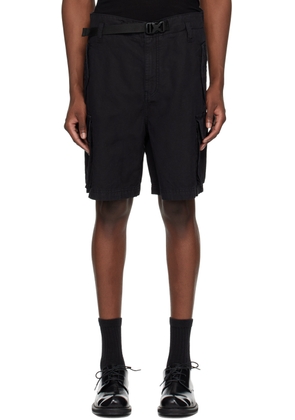 HOPE Black Dark Cargo Shorts