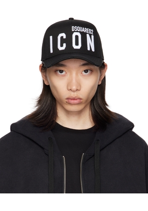 Dsquared2 Black Be Icon Baseball Cap