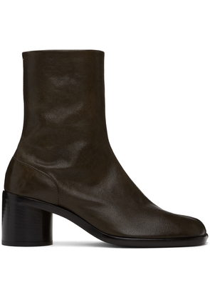 Maison Margiela Brown Tabi Ankle Boots