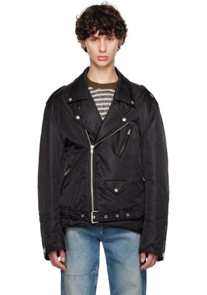 MM6 Maison Margiela Black Belted Jacket