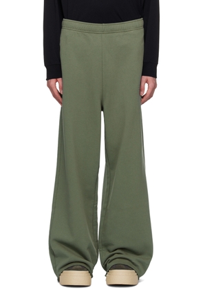 MM6 Maison Margiela Green Embroidered Sweatpants