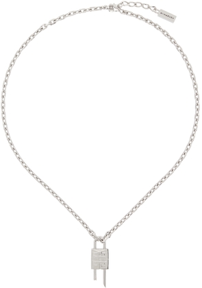 Givenchy Silver Mini Lock Necklace