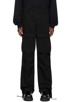 Givenchy Black Flap Pocket Cargo Pants