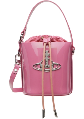 Vivienne Westwood Pink Daisy Drawstring Bucket Bag