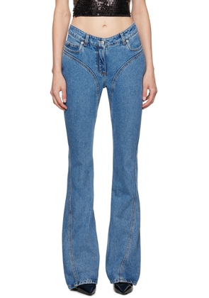 Mugler Blue Flared Jeans