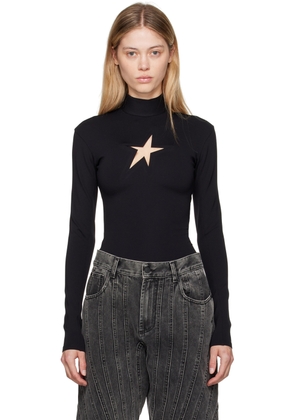 Mugler Black Star Turtleneck