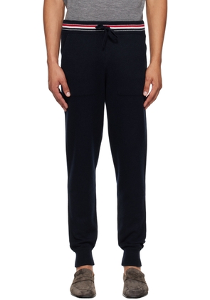 Thom Browne Navy Cashmere Sweatpants