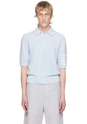 Thom Browne Blue 4-Bar Polo