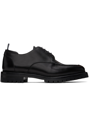 Thom Browne Black Commando Sole Apron Stitch Derbys