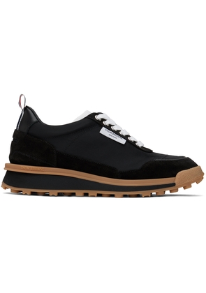 Thom Browne Black Tech Nylon Alumni Sneakers