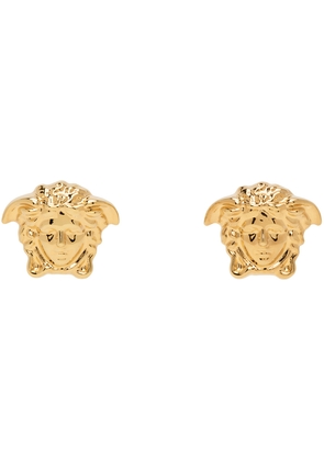 Versace Gold Medusa Head Earrings