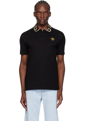 Versace Black Greca Polo