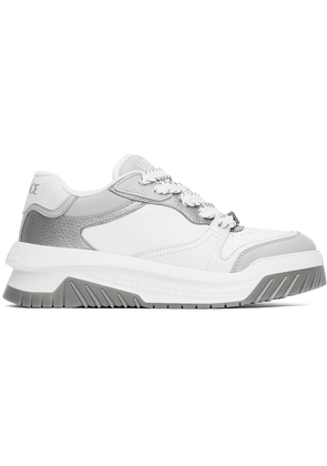 Versace White & Gray Odissea Sneakers