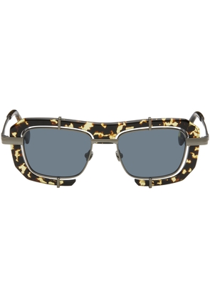 JW Anderson SSENSE Exclusive Tortoiseshell & Gunmetal Geometric Sunglasses