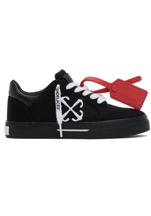 Off-White Black New Low Vulcanized Canvas Sneakers