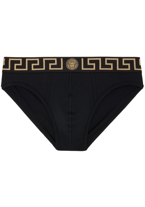 Versace Underwear Two-Pack Black Greca Border Briefs