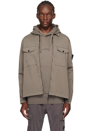 Stone Island Taupe Organic Cotton Jacket