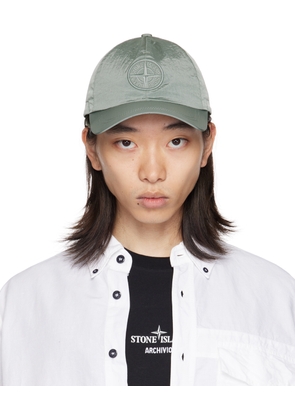 Stone Island Gray Nylon Metal Cap