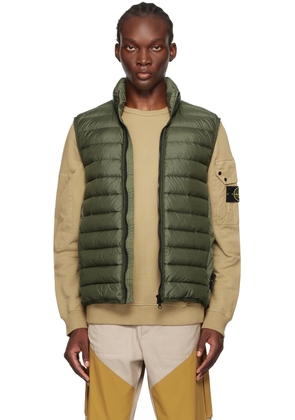 Stone Island Green Quilted Down Vest