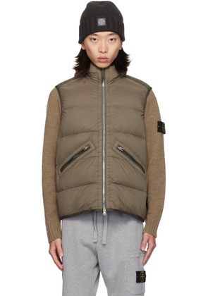 Stone Island Brown Seamless Tunnel Down Vest