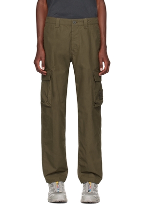 Stone Island Green Logo Patch Cargo Pants