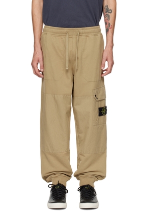 Stone Island Beige Drawstring Sweatpants