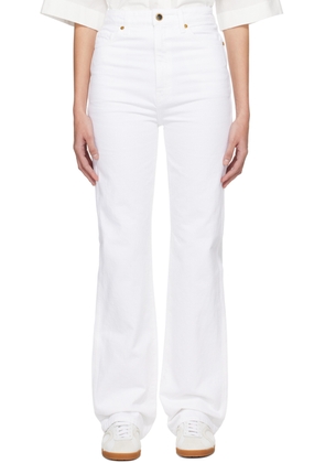 KHAITE White 'The Danielle' Jeans