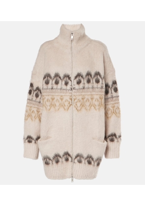 Marant Etoile Deloris wool and mohair-blend zip-up coat