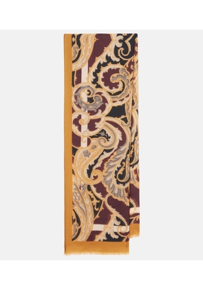 Etro Printed cashmere scarf