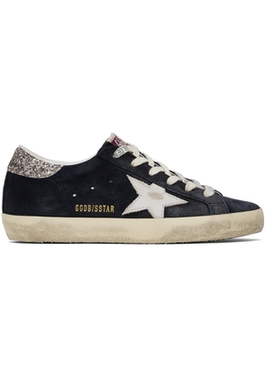 Golden Goose Navy Super-Star Sneakers