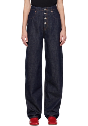 MM6 Maison Margiela Indigo High-Rise Jeans