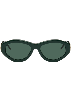 Casablanca Green Monogram Plaque Sunglasses