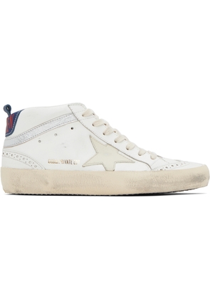 Golden Goose SSENSE Exclusive Off-White Mid Star Sneakers