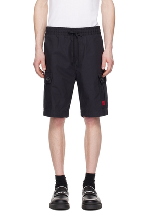 Hugo Black Drawstring Shorts