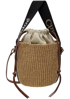 Chloé Beige Mifuko Edition Small Woody Basket Bag